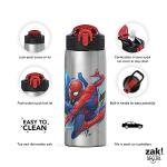Spider-Man Stainless Steel Water Bottle with Straw