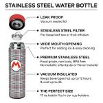 Mario Plaid Vacuum Insulated Water Bottle, 17 oz