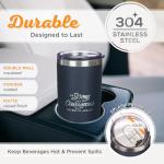Inspirational Navy Blue Scripture Travel Mug, 18 oz