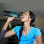 Insulated Water Bottle with 3 Lids, 32oz