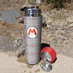 Mario Plaid Vacuum Insulated Water Bottle, 17 oz