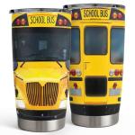 School Bus Tumbler - 20 oz Stainless Steel Mug