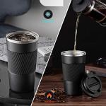 YINJOYI Insulated Stainless Steel Travel Coffee Mug