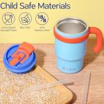 Kids Insulated Tumbler Cup Set with Straws