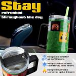 Minecraft 33oz Insulated Tumbler with Handle and Straw