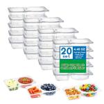 20 Sets of Reusable Snack Containers with Lids