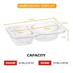 20 Sets of Reusable Snack Containers with Lids