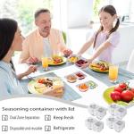 20 Sets of Reusable Snack Containers with Lids