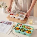 4 Pack Bento Box Meal Prep Containers