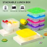 Ruisita 10-Pack 4-Compartment Bento Lunch Boxes