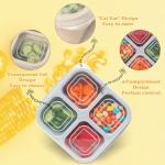 6 Pack Bento Meal Prep Containers with Dividers