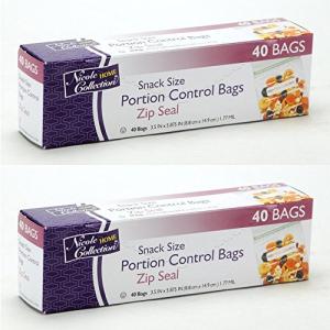 Nicole Home Zip Seal Snack Size Bags – 80 Count