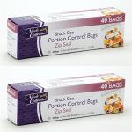 Nicole Home Zip Seal Snack Size Bags – 80 Count