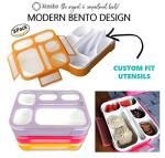 Bento Box Lunch Set - 3 Compartment Containers