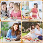 6 Pack Bento Meal Prep Containers with Dividers