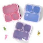 Genteen Kids Snack Containers with Dividers - 3 Compartment