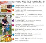 Bento Box Lunch Set - 3 Compartment Containers