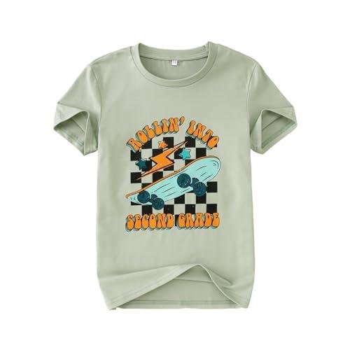 GLIGLITTR Back to School Graphic Tee for Kids
