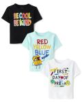 Toddler Boys' School Days Graphic T-Shirts 3-Pack