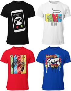 Boys' 4-Pack Short Sleeve Crew Neck T-Shirts