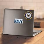 U.S. Navy Inverted Logo T-Shirt & Stickers