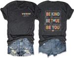 Be Kind Teacher T-Shirt with Dandelion Graphic