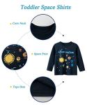 Kids' Long Sleeve Space Planet Graphic Shirt