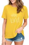 Cute Graphic Tee for Teachers - Be Kind Design