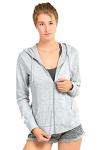 Lightweight Cotton Zip-Up Hoodie for Women