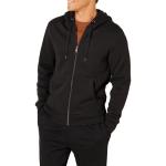 Men's Black Full-Zip Fleece Hoodie, Big & Tall