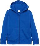 Boys' Blue Zip-Up Fleece Hoodie - Medium