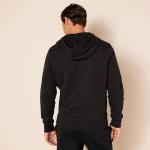 Men's Black Full-Zip Fleece Hoodie, Big & Tall
