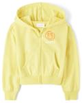 Girls’ Yellow Long Sleeve Cropped Hoodie