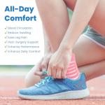 Coolmax Compression Socks for Ankle Support – 3 Pairs