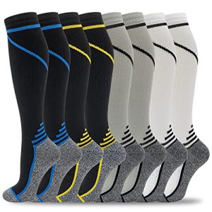 Colorful Knee High Compression Socks for Comfort