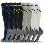 Colorful Knee High Compression Socks for Comfort