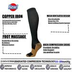 Copper Compression Socks for Men & Women - 8 Pairs