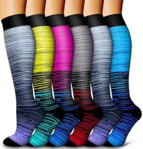 Bluemaple 6 Pack Compression Socks for All Activities