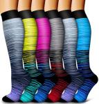 Bluemaple 6 Pack Compression Socks for All Activities