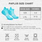 PAPLUS Women's Ankle Compression Socks - 6 Pairs