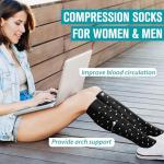 Copper Compression Socks for Men and Women 6 Pack
