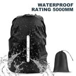 Waterproof Reflective Rain Cover for Backpacks - 2 Pack