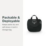 Osprey Ultralight Raincover for Backpack, Black, Medium