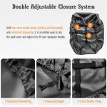 Waterproof Heavy-Duty Backpack Rain Cover with Pouch
