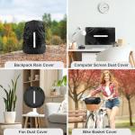 Waterproof Reflective Rain Cover for Backpacks - 2 Pack