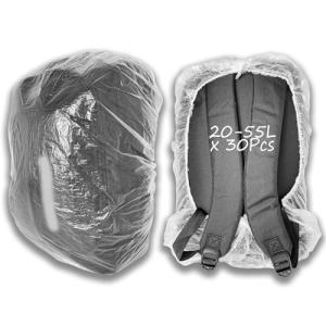 30-Pack Waterproof Backpack Rain Covers - Lightweight