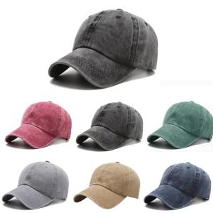 6-Pack Adjustable Vintage Baseball Caps for All