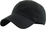 Black Adjustable Cotton Dad Hat - Classic Style