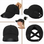Adjustable Criss Cross Ponytail Baseball Cap