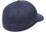 Navy Cotton Twill Fitted Baseball Cap for Men